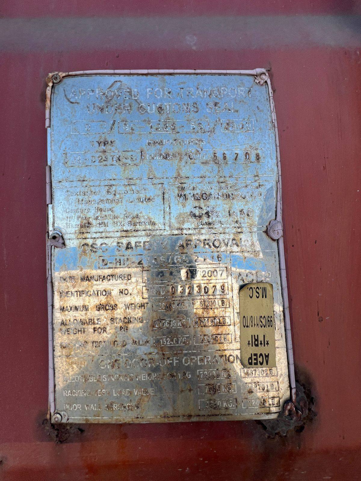 Морской контейнер TGHU0323079